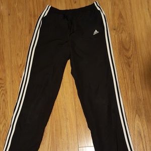 Black Striped Addidas Athletic Pants